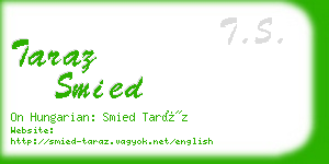 taraz smied business card